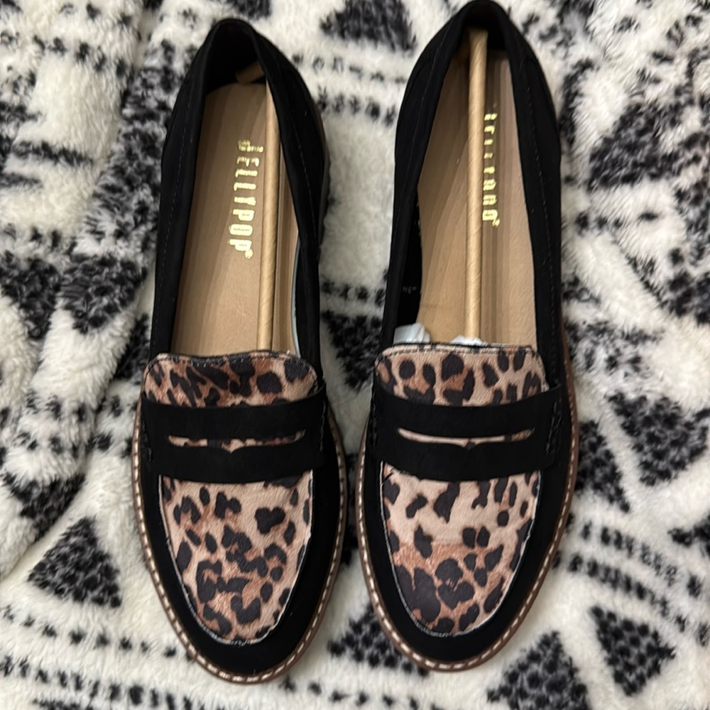 Jellypop Paris Black Multi Suede Shoes - Size 9